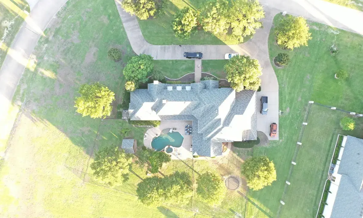 New shingle roof installation on a home in Pecan Plantation